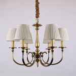  Люстра Cloyd EVANSVILLE C6 / Ø64 см - латунь/коричн. (арт.10146) 