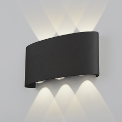 Светильник 1551 TECHNO черн IP54 LED 6W 3000K
