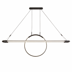 4587-12P, подвесная люстра, L1200xW115xH500/1500, LEDx60W, 4800LM, 4000K, included