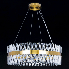 Citilux Ричард CL336083 LED Люстра хрустальная с пультом Бронза