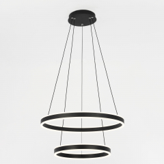 Citilux Дуэт CL719641 LED Люстра подвесная с пультом Чёрная