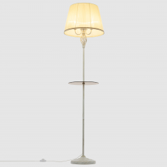 Citilux Вена CL402923T Торшер патина со столиком и кремовым абажуром