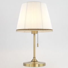 Citilux Линц CL402730 Настольная лампа бронза с белым абажуром