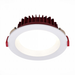 ST752.538.07 Св-к встр. Белый LED 1*7W 3000K 560Lm Ra80 100° IP44 D115xH47 100-240VV Встраиваемые светильники