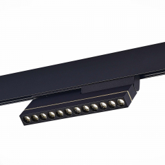 ST805.446.12 Магнитный трековый светильник Черный LED 1*12W 4000K 450Lm Ra&gt;90 36° IP20 L220xW22xH117 48VV SKYLINE 48