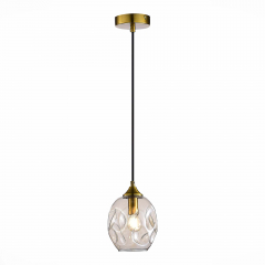SL1188.303.01 Подвес ST-Luce Латунь/Коньячный E14 1*40W IDESIA