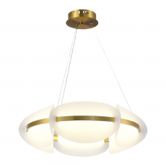 SL1304.203.45 Люстра подвесная ST-Luce Золотистый/Белый LED 1*45W 3000K ETOILE