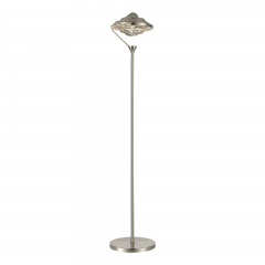SL6115.105.01 Торшер ST-Luce Никель/Дымчато-Серый LED 1*19W 3000K AMARA