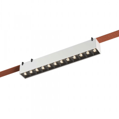 ST455.536.12 Св-к трек. Белый LED 1*12W 3000K 1 060Lm Ra90 24/40 IP20 L323xW40xH45 48V BAND