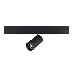 ST357.436.20 Магнитный трековый светильник ZOOM Черный LED 1*20W 3000K Lm Ra90 10-55° IP20 D60xH170 48VV SKYLINE 48