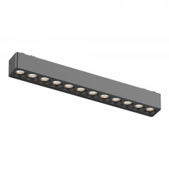 ST673.446.12 Магнитный трековый светильник Черный LED 1*12W 4000K 710Lm Ra&gt;90 36° IP20 L230xW26xH24 48V SKYFLAT