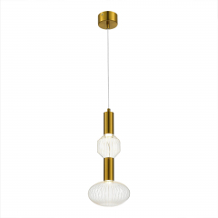 Подвес SL6117.223.02 Латунь/Золотой LED 2*3W 3000K