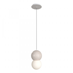 SL1512.503.01 Подвес ST-Luce Белый/Белый G9 1*5W 4000K ESTRUZZO