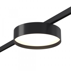 ST670.446.12 Магнитный трековый светильник Черный LED 1*12W 4000K 500Lm Ra&gt;80 100° IP20 D113xH34 24V SUPER5