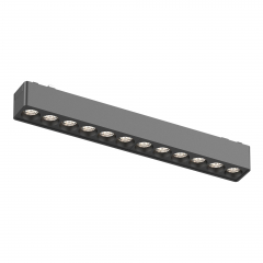 ST673.436.12 Магнитный трековый светильник Черный LED 1*12W 3000K 710Lm Ra&gt;90 36° IP20 L230xW26xH24 48V SKYFLAT