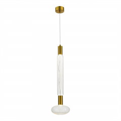 Подвес SL6117.213.02 Латунь/Золотой LED 2*3W 3000K