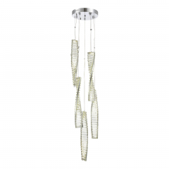 SL6205.103.05 Светильник подвесной ST-Luce Хром/Прозрачный LED 1*55W 3000K ELICA