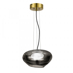 SL6019.303.01 Светильник подвесной ST-Luce Латунь/Дымчатый, Белый LED 1*10W 3000K FORAY