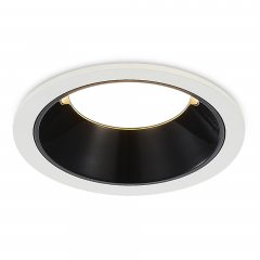 ST755.438.07 Св-к встр. Черный LED 1*7W 3000K 630Lm Ra80 120° IP20 D85xH45 100-240V Встраиваемые светильники