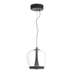SL6014.423.01 Светильник подвесной ST-Luce Черный/Прозрачный, Черный LED 1*17W 3000K RIPPLE