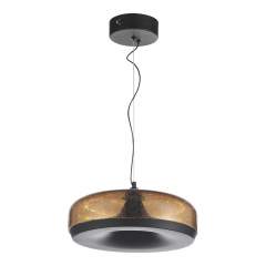 SL6014.603.01 Светильник подвесной ST-Luce Черный/Коричневый, с пузырьками LED 1*42W 3000K RIPPLE