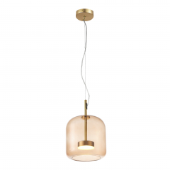 SL1053.273.01 Светильник подвесной ST-Luce Золотистый/Коричневый LED 1*6W 3000K PALOCHINO