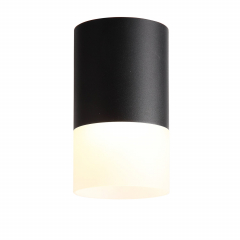 ST100.402.05 Светильник потолочный Черный LED 1*5W 3000K 390Lm Ra&gt;80 120° D64xH110 170-240VV Накладные светильники