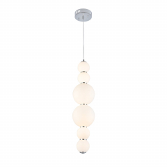 SL1583.103.01 Светильник подвесной ST-Luce Хром/Белый LED 1*24W 3000K NEPAZZO