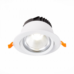 ST211.538.15.24 Св-к встр. Белый LED 1*15W 3000K 1 125Lm Ra80 24° IP20 D109xH65 220-240V Встраиваемые светильники