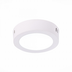 ST112.542.06 Светильник настенно-потолочный Белый LED 1*6W 4000K 370Lm Ra80 120° IP20 D110xH28 90-265V Накладные светильники
