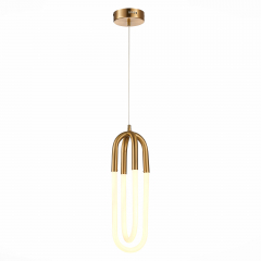 SL1579.303.02 Подвес ST-Luce Латунь/Латунь, Белый LED 2*14W 3000K MOFISTO