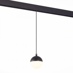 ST358.443.07 Магнитный трековый светильник подвесной Черный LED 1*7W 4000K 520Lm Ra&gt;80 120° IP20 D90xH90 48V SKYLINE 48