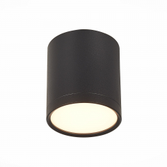 ST113.432.05 Светильник потолочный Черный LED 1*5W 3000K 390Lm Ra&gt;80 120° IP20 D68xH75 170-240V Накладные светильники
