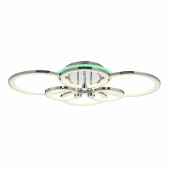 SLE200312-06RGB Светильник потолочный Хром/Белый LED 1*168W RGB 8W 3000-6000K LETO