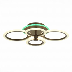 SLE500572-04RGB Светильник потолочный Кофейный/Белый LED 1*72W RGB 7W 3000-6000K CERINA