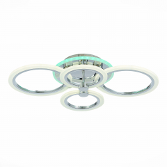 SLE500512-04RGB Светильник потолочный Хром/Белый LED 1*72W RGB 7W 3000-6000K CERINA