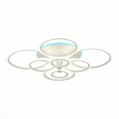 SLE500552-08RGB Светильник потолочный Белый/Белый LED 1*212W RGB 15W 3000-6000K CERINA