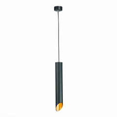 ST152.413.01 Светильник подвесной Черный GU10 1*50W  IP20 D60xH400 220V Без ламп Подвесные светильники