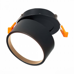 ST651.438.09 Встраиваемый поворотный светильник Черный LED 1*9W 3000K 720Lm Ra&gt;90 120° IP20 D85xH68 170-240VV Встраиваемые светильники