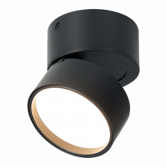 ST651.432.09 Светильник потолочный поворотный Черный LED 1*9W 3000K 720Lm Ra&gt;90 120° IP20 D85xH87 170-240V Накладные светильники