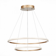 ST604.243.56 Светильник подвесной ST-Luce Золотистый/Белый LED 1*56W 4000K Подвесные светильники