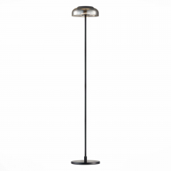 SL6002.405.01 Торшер ST-Luce Черный/Дымчатый LED 1*7W 4000K LAZIO