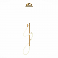 SL6102.303.16 Светильник подвесной ST-Luce Латунь/Белый LED 1*16W 4000K SAGRATO