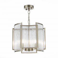 SL1234.103.03 Люстра подвесная ST-Luce Никель/Прозрачный, Никель E14 3*60W COSENZA