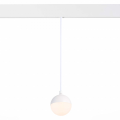 ST358.533.07 Магнитный трековый светильник подвесной Белый LED 1*7W 3000K 520Lm Ra&gt;80 120° IP20 D90xH90 48V SKYLINE 48