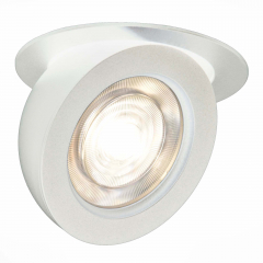 ST654.538.10 Св-к встр. Белый LED 1*10W 3000K 850Lm Ra&gt;90 38° IP20 D109xH60 180-240V Встраиваемые светильники