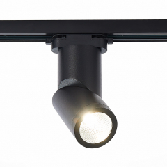 ST650.446.10 Св-к трек. Черный LED 1*10W 4000K 800Lm Ra&gt;90 38° IP20 D60xH190 165-265V Однофазная трековая система