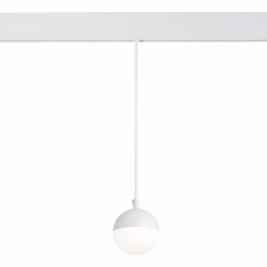 ST358.543.07 Магнитный трековый светильник подвесной Белый LED 1*7W 4000K 520Lm Ra&gt;80 120° IP20 D90xH90 48V SKYLINE 48