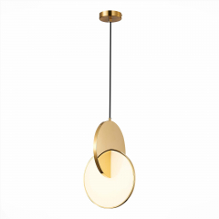 SL6107.203.01 Светильник подвесной ST-Luce Золотистый/Белый Золотистый LED 1*14W 3000K Eclisse