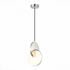 SL6107.113.01 Светильник подвесной ST-Luce Хром/Белый Хром LED 1*12W 3000K Eclisse